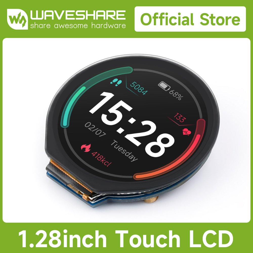 I2C Lcd Display - Modulo display LCD rotondo Waveshare da