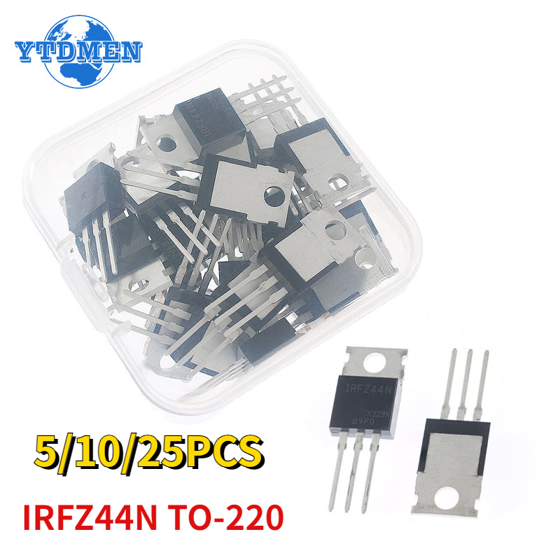 Mosfet Transistor Set - 5-25 pezzi IRFZ44N TO220 IRFZ44NPBF TO-220