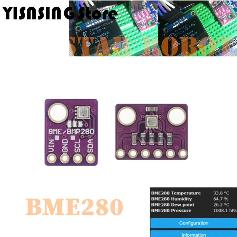 Bme280 Humidity Sensor - BME280 5V 3.3V Sensore digitale Temperatura