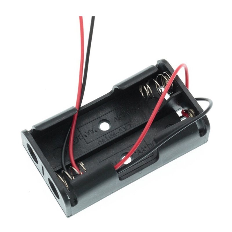 Diy Electronics Power Supply - AAAEL-100Pcs Contenitore per 2 batterie AA