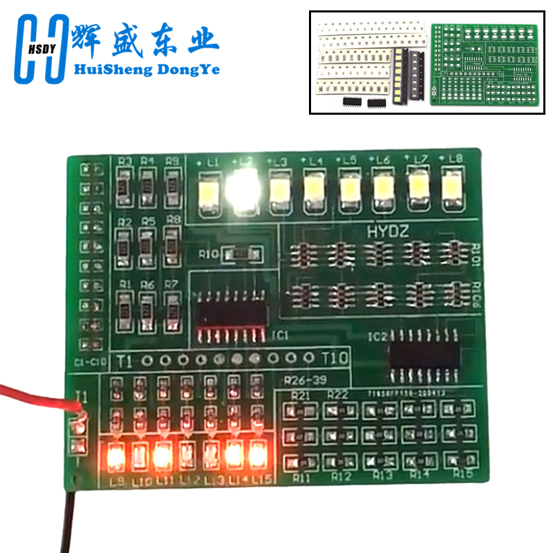 Diy Electronics Workbench - Kit elettronico fai-da-te 1801 SMT SMD