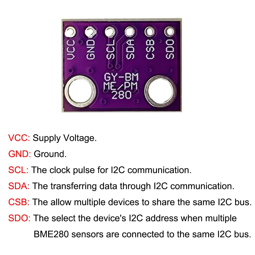 Bme280 Humidity Sensor - GY-BME280-3.3 Altimetro ad alta precisione Sensore