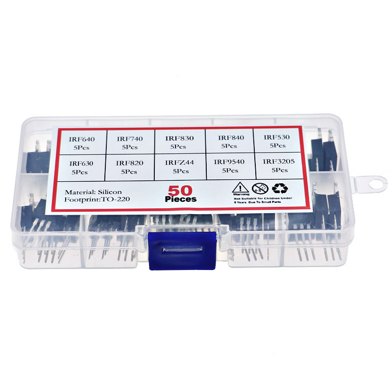 50 pz 10 valore TO-220 Mosfet  - Mosfet Transistor Set recensione e prezzo