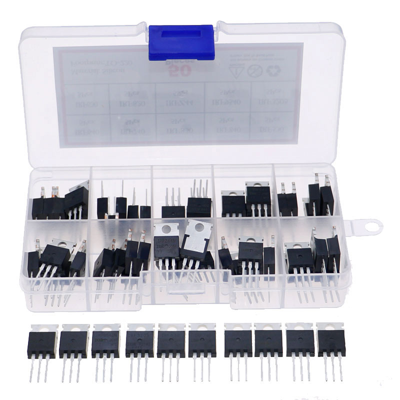 50 pz 10 valore TO-220 Mosfet  - Mosfet Transistor Set recensione e prezzo