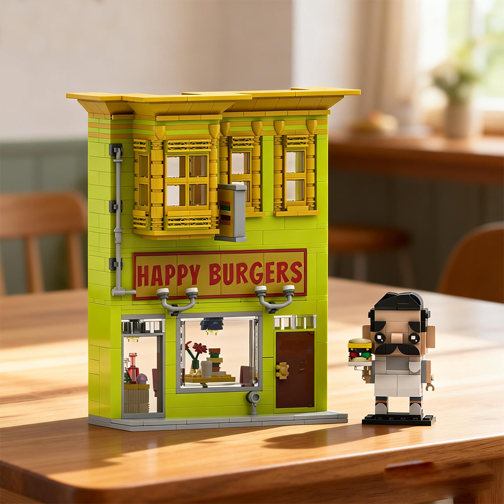 Gobricks MOC Bobs Burgers Buil - Diy Electronics Shop recensione e prezzo