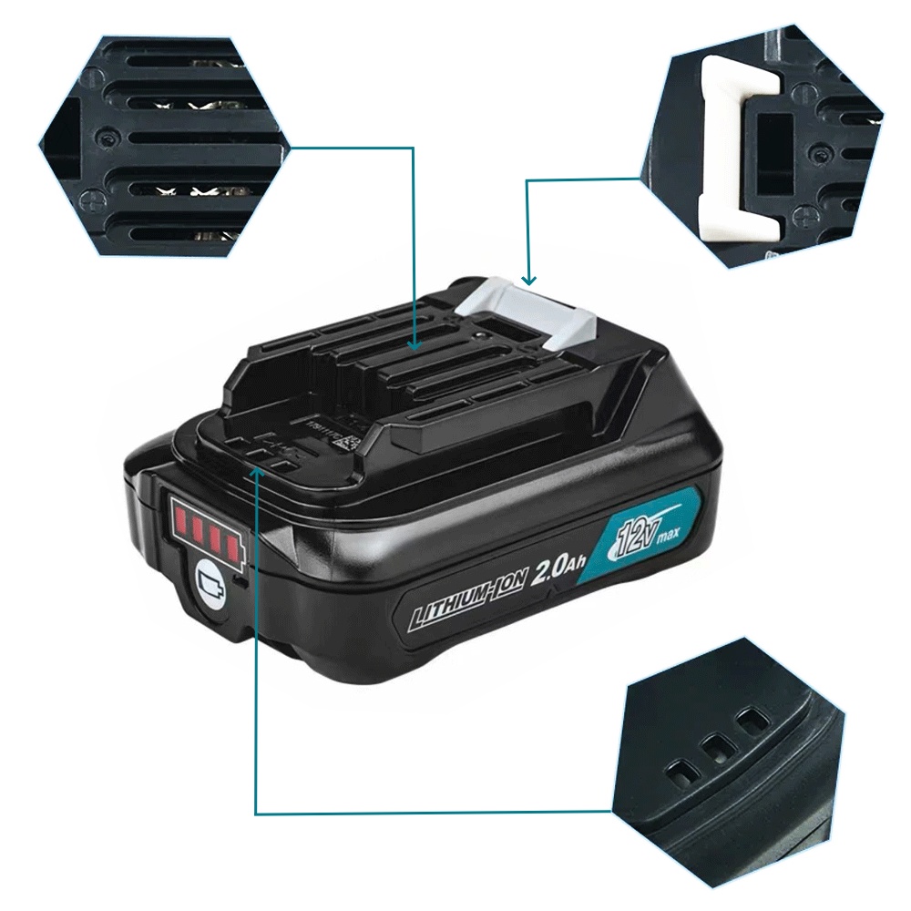 1PCS 10.8V 12V Max 2.0Ah Batte - Makita Drill Hp1640 recensione e prezzo