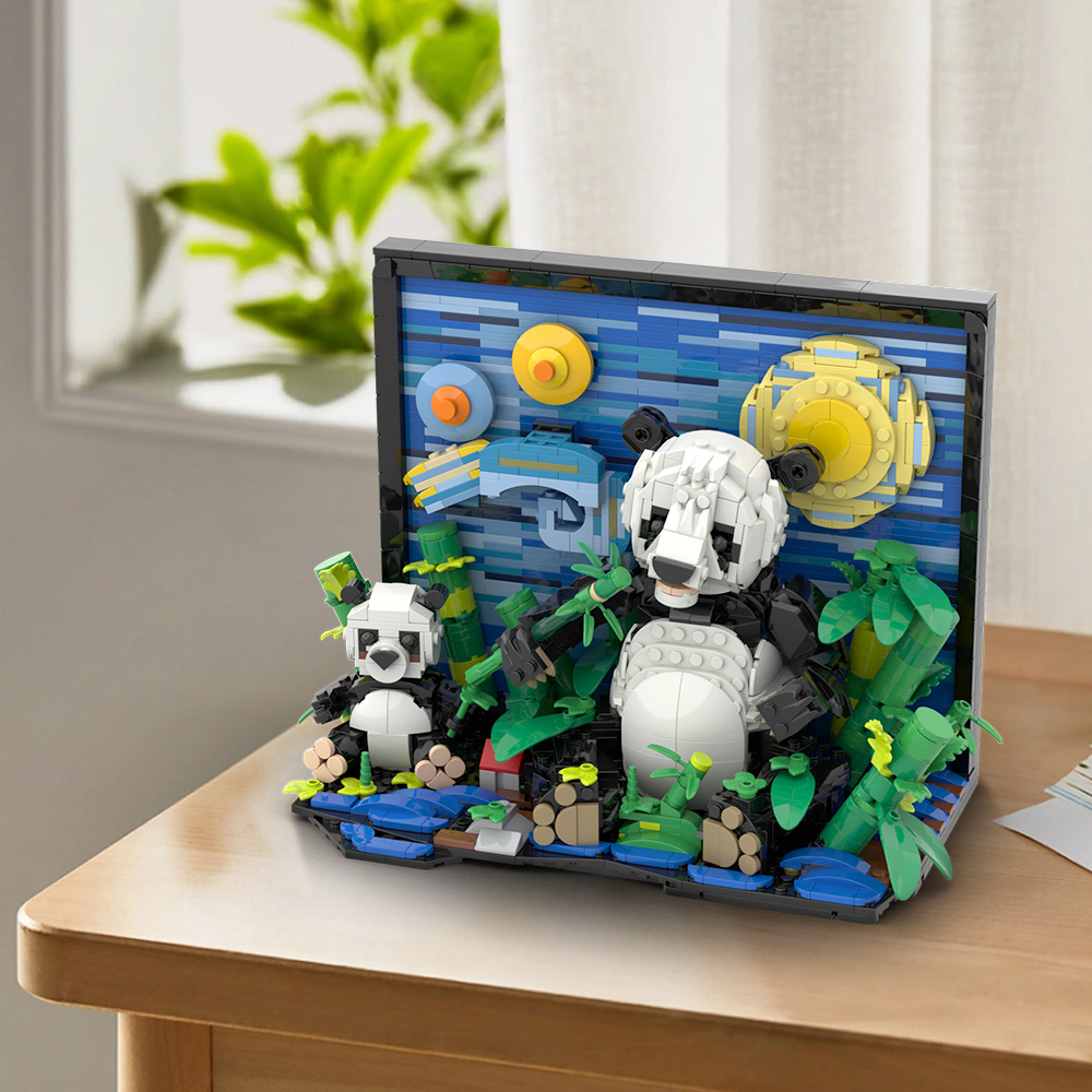 Gobricks MOC VanS Panda Buildi - Diy Electronics Art recensione e prezzo
