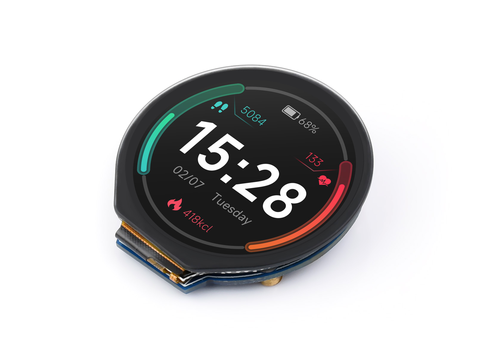 Modulo display LCD rotondo Wav - I2C Lcd Display recensione e prezzo