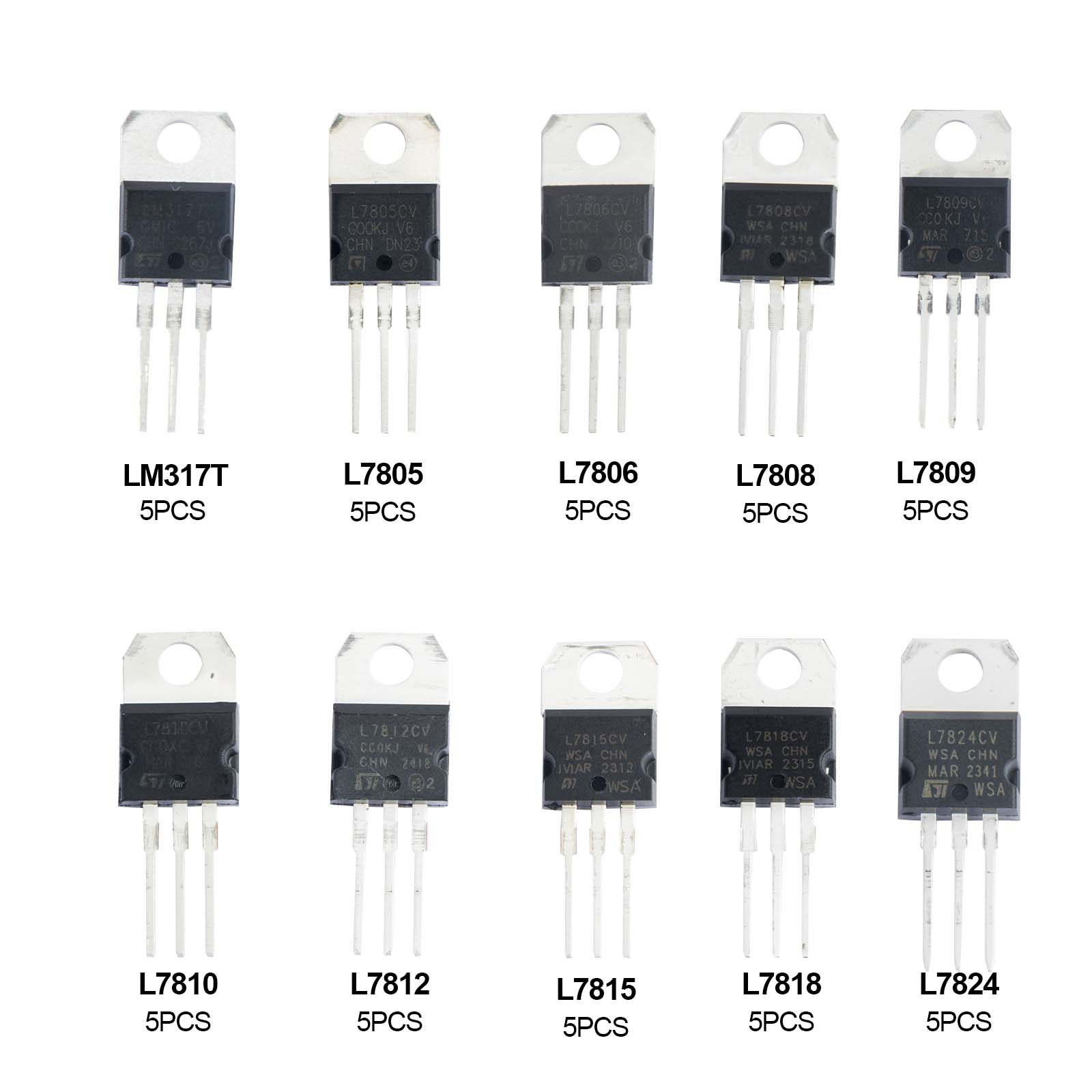 50 pz Kit Regolatore di Tensio - Mosfet Transistor Set recensione e prezzo