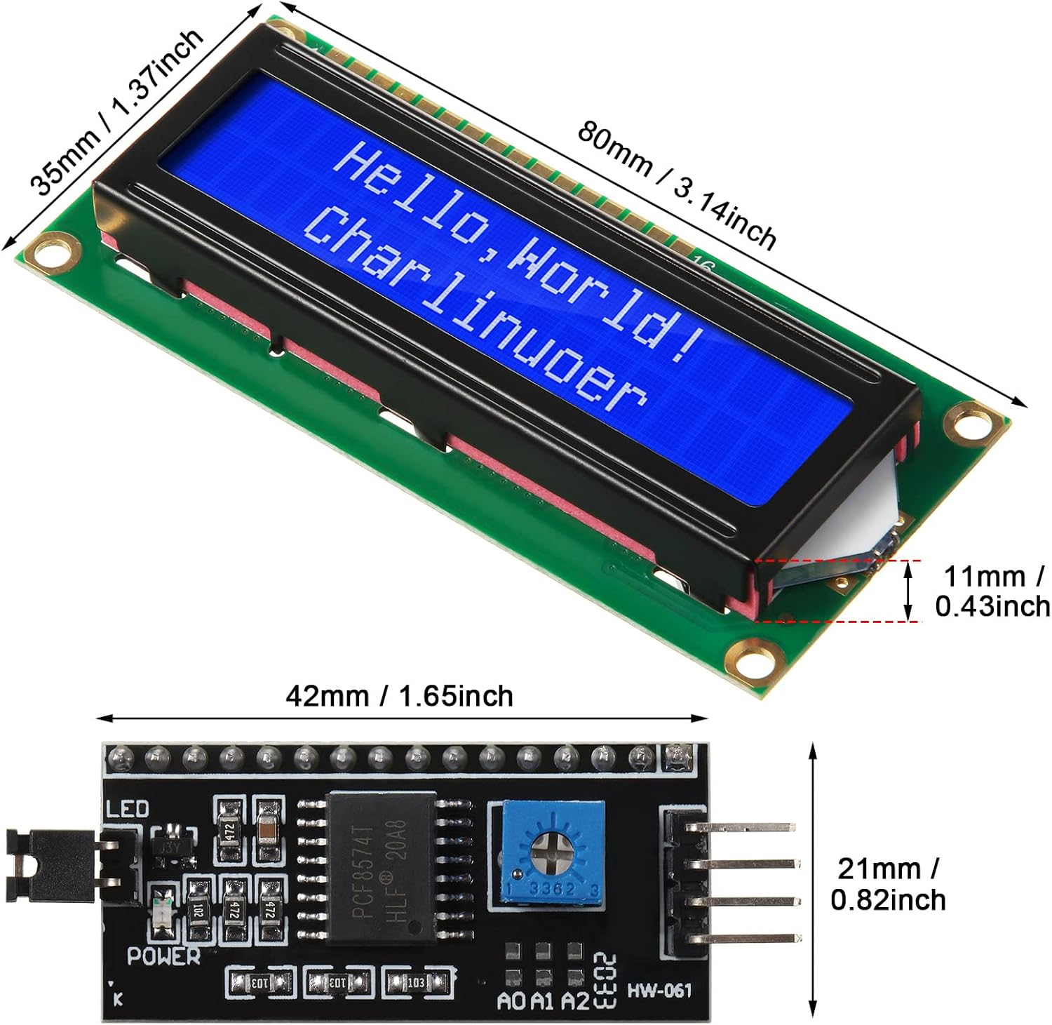 1 Set Modulo LCD 1602 20*4 Sch - I2C Lcd Display recensione e prezzo