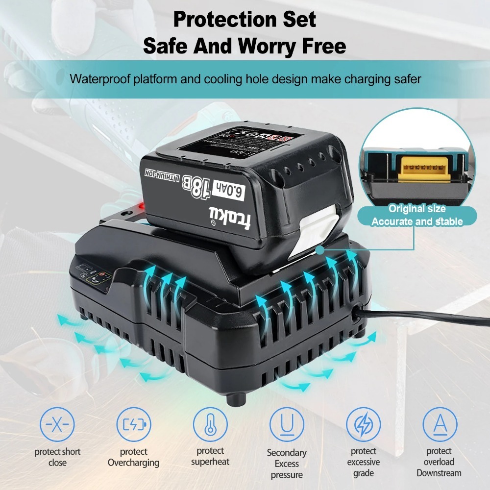 Caricabatterie 3A per batteria - Makita Drill Hp1640 recensione e prezzo