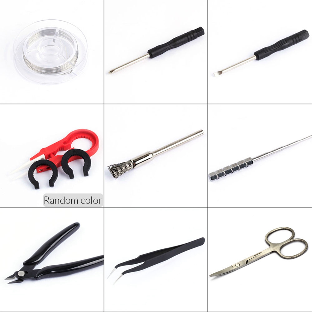 Kit Mini Vape M09K: Pinzette,  - Diy Vape Electronics recensione e prezzo